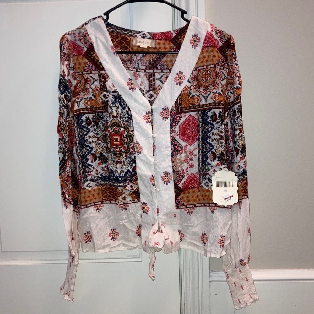NWT Alter’d State long sleeve boho blouse
